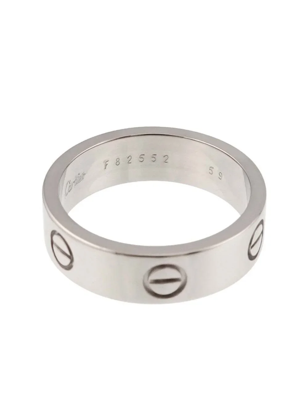 Cartier Love 59 Ring 18k WG White Gold 750
